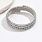 Platinum Brass Multi Layer Wrap Bracelets, Cubic Zirconia Tennis Bracelet, Clear, No Size