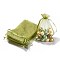 Organza Gift Bags with Drawstring, Wedding Party Christmas Favor Gift Bags, Organza Pouches for Potpourri, Dark Khaki, 15x10cm