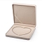 Velvet Necklace Boxes, Jewelry Packaging Box, Square, Beige, 19x19x4cm