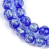 Handmade Gold Foil Lampwork Beads Strands LAMP-Q002-01E-2