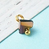 Electroplate Glass Charms PALLOY-JF00821-01-3