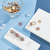 40Pcs 10 Styles Brass Cabochon Connector Setting RB-PH0001-19-2