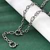 5.5MM 201 Stainless Steel Textured Figaro Chain Necklaces for Unisex NJEW-K302-27P-1