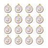 Golden Plated Alloy Charms X-ENAM-S118-01J-2
