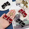 4Pcs 2 Colors Bowknot Velvet Shoe Decorations DIY-WR0004-09-3