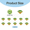 1 Bag Pointed Back Glass Rhinestone Cabochons RGLA-TADJ0001-01A-08-3