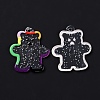 Transparent Acrylic Pendants X-TACR-M003-01-4