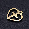 201 Stainless Steel Hollow Charms STAS-Q201-JN318-2-2