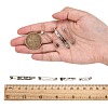 Iron Brooch Pin Back Safety Catch Bar Pins with Holes IFIN-X0029-P-3
