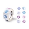 Christmas Themed Flat Round Roll Stickers X-DIY-B045-04B-1