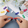 54Pcs 9 Colors Plastic Side Release Buckles KY-CA0001-51-3