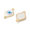 Rack Plating Alloy Enamel Connector Charms FIND-C050-12B-02G-2
