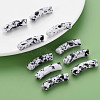 Opaque Spray Painted Acrylic Beads MACR-S372-002F-B04-6