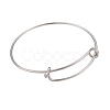 10Pcs 5 Color Adjustable Brass Expandable Bangle Making BJEW-LS0001-02-3