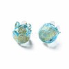 Handmade Gold Foil Lampwork Beads FOIL-T004-04B-2