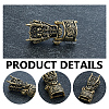 Brass Shackle Clasps KK-WH0816-047AB-3