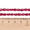 Lab Grown Red Corundum Beads Strands GG-CBAC488-01B-5