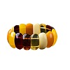 Rectangle Synthetic Amber Stretch Bracelets for Women FIND-PW0021-03-1-5