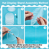 8 Bags 4 Styles Acrylic Storage Hat Racks ODIS-DR0001-08-3