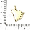 Brass Micro Pave Cubic Zirconia Pendants KK-D235-09G-3