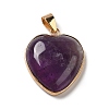 Natural Amethyst Pendants G-K335-04G-17-2