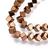 Electroplated Synthetic Non-magnetic Hematite Beads Strands G-T139-62C-3