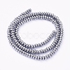 Non-magnetic Synthetic Hematite Beads Strands X-G-G826-02P-4mm-2