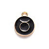 Alloy Enamel Pendants X-ENAM-S124-01A-08C-2