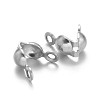 Tarnish Resistant 304 Stainless Steel Bead Tips X-STAS-M213-09-2