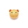 Frosted Alloy Beads PALLOY-WH0094-09-1