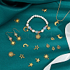 100Pcs 10 Style Tibetan Style Alloy Pendants FIND-FH0008-21-4