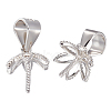 Anti-Tarnish 4Pcs Sterling Silver Screw Eye Pin Cup Peg Bails STER-BBC0002-05P-1
