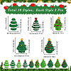 30Pcs 10 Styles Christmas Resin Sculpture Ornaments RESI-SC0005-91-2