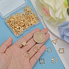 120Pcs 6 Style Ion Plating(IP) 304 Stainless Steel Pendant Rhinestone Settings STAS-CA0002-11-3