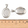 316 Stainless Steel Locket Pendants STAS-K321-07P-3