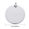 Tarnish Resistant 201 Stainless Steel Pendants STAS-S105-T637-1-20-3