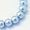 Baking Paint Glass Pearl Bead Strands X-HY-Q003-3mm-24-2