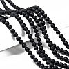Dyed & Heated Natural Black Agate Bead Strands X-G-H056-6mm-4