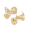 Brass Ice Pick Pinch Bails KK-C031-44G-2