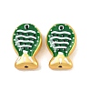 Baking Paint Opaque Glass Enamel Beads GL-CBA4370-01A-2