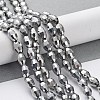 Electroplate Glass Beads Strands GC881Y-2-2