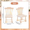 Mini Wooden Chairs DJEW-WH0042-03A-2