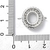 Brass Micro Pave Cubic Zirconia Letter Links KK-I717-04O-P-3