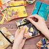 10Pcs 10 Colors Retro Square Cloth Zipper Pouches ABAG-PH0001-31-3