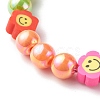 Opaque Acrylic Beads Stretch Bracelet Sets for Kids BJEW-JB06403-7