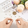 20Pcs 2 Colors Brass Ear Nuts KK-YW0004-63-4
