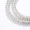 Electroplate Non-magnetic Synthetic Hematite Bead Strands G-Q465-19S-1