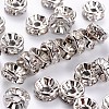 Brass Rhinestone Spacer Beads RB-A014-Z8mm-01P-NF-1