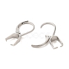 304 Stainless Steel Leverback Earring Findings STAS-U025-01P-02-2