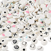 100Pairs 10 Styles Flat Round Cartoon Resin Cabochons CRES-TA0001-97-3